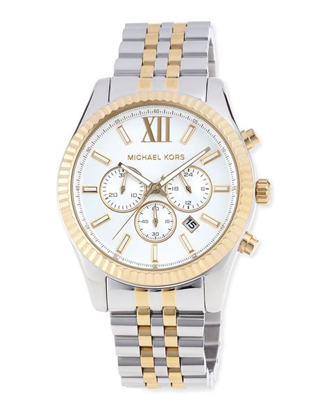 michael kors silver gold watch|michael kors gold diamond watch.